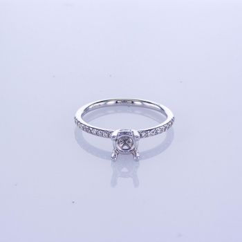 0.35CT Diamond Prong Bridal Set in 18K White Gold 011297