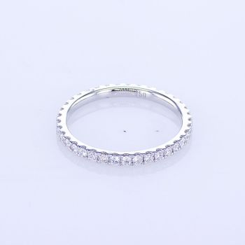 0.55CT 18KT WHITE GOLD DIAMOND ETERNITY BAND WITH SHARED PRONG SETTING 017430