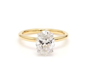 Lab Grown 1.5ctw Classic Oval Solitaire