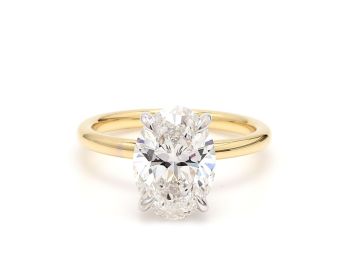Lab Grown 3ctw Classic Oval Solitaire