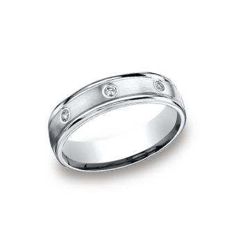 1.20 ct 6mm Comfort-fit Bezel Set 8-Stone Diamond Eternity Ring In Palladium RECF516140-IBMD