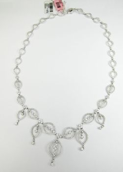 18KT White Gold Diamond Necklace /IDJ11106