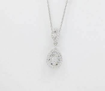 14KT White Gold Diamond Necklace /IDJ13113