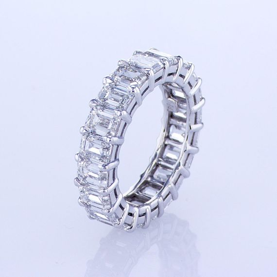Comfort Fit Ring in Platinum 3.00 Ct Round Cut Diamond Eternity Wedding Band