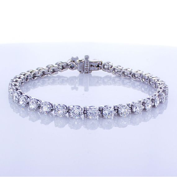 Diamond Tennis Bracelet - Natural Round Diamonds – Gamzo & Co