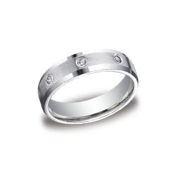 0.32 ct 6mm Comfort-fit Beveled Bezel Set 8-Stone Diamond Eternity Ring In Palladium CF526132-IBMD