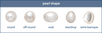 learn about pearl shape at Id jewelry education page