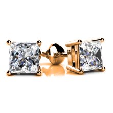 create your diamond studs with yellow gold at id jewelry